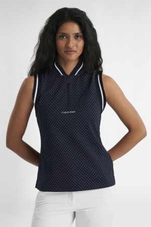 CAMILLA PRINTED SLESS NAVY